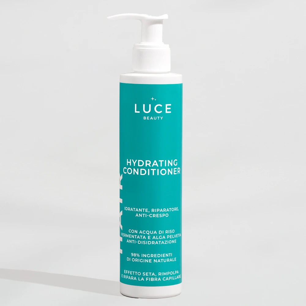 Balsamo idratante riparatore anti crespo con acqua di riso fermentata e alga anti disidratazione - Hydrating Conditioner Luce Beauty