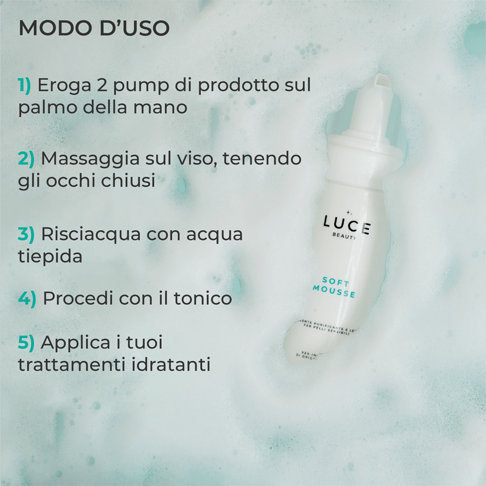 Detergente in schiuma - Soft Mousse -Modo d&