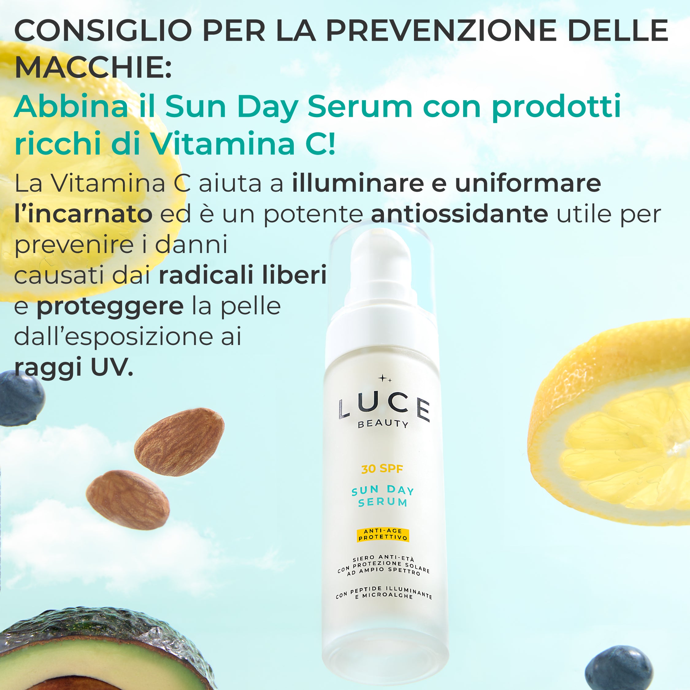 Sun_Day_Serum-Siero-SPF30_prevenire_macchie_LuceBeauty by Alessia Marcuzzi