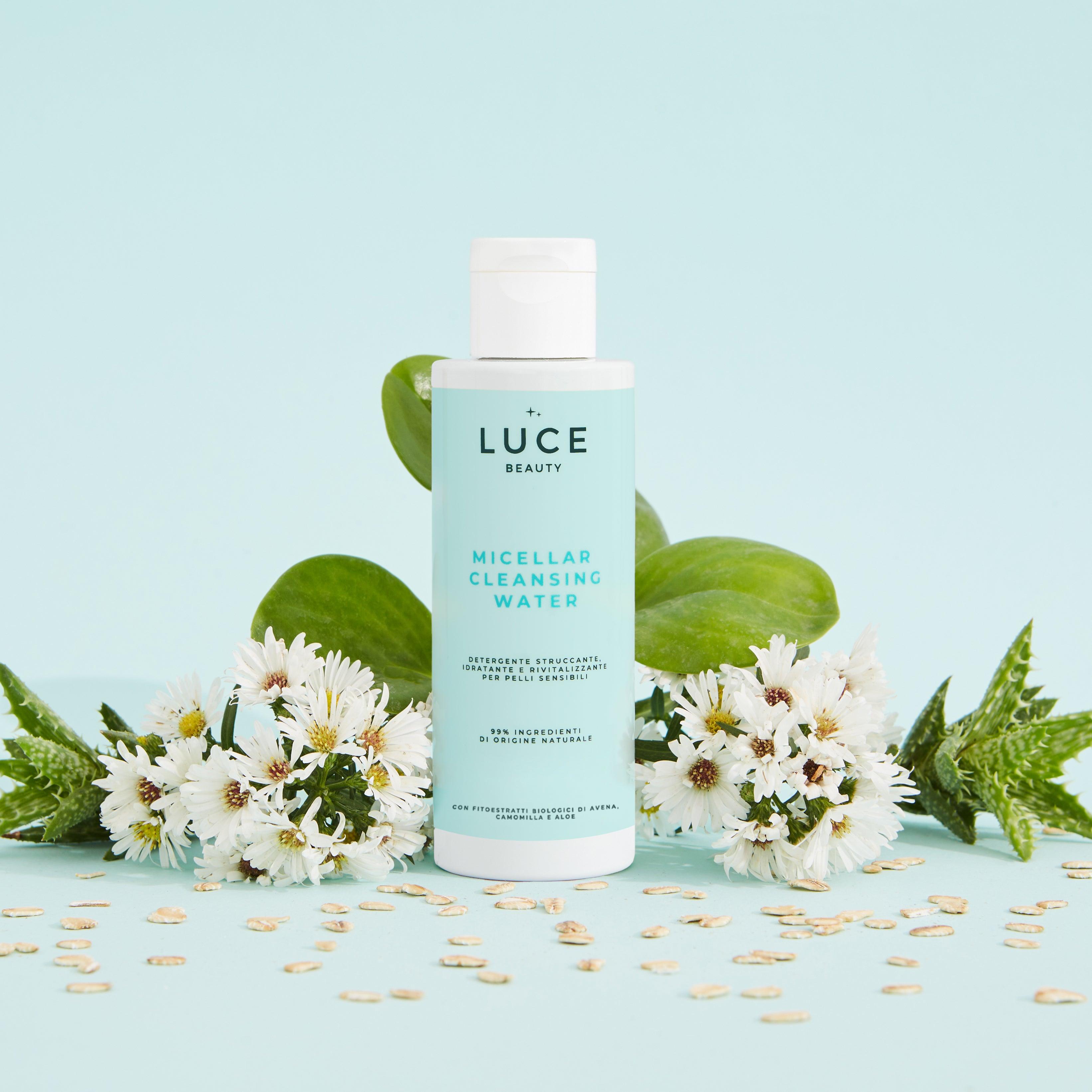 Micellar_Cleansing_Water_Acqua Micellare con fitoestratto di avena, camomilla e aloe-Luce Beauty By Alessia Marcuzzi