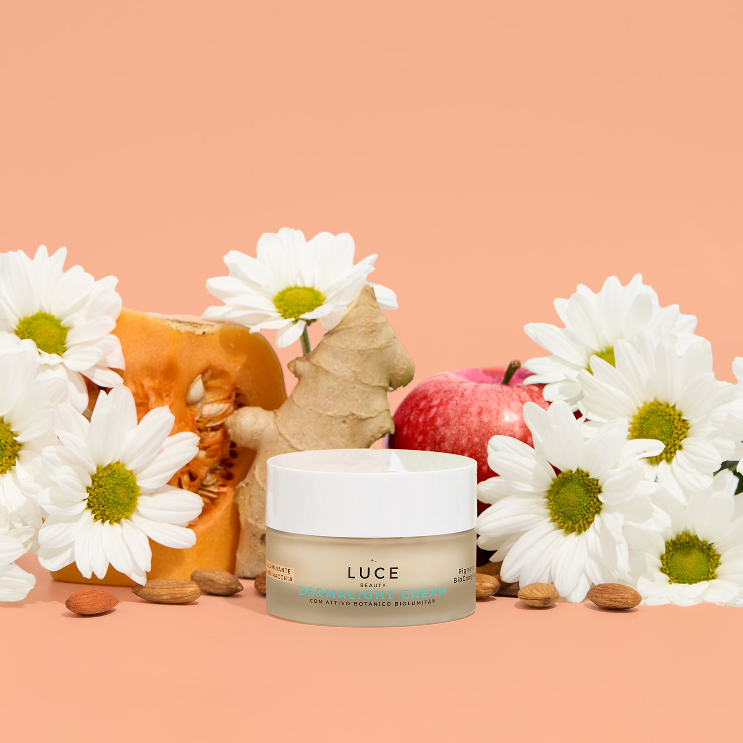 Dermalight_cream - Crema antimacchia con estratto di zucca, mela e biolumità_crema_illuminante_antimacchia - Luce Beauty by Alessia Marcuzzi