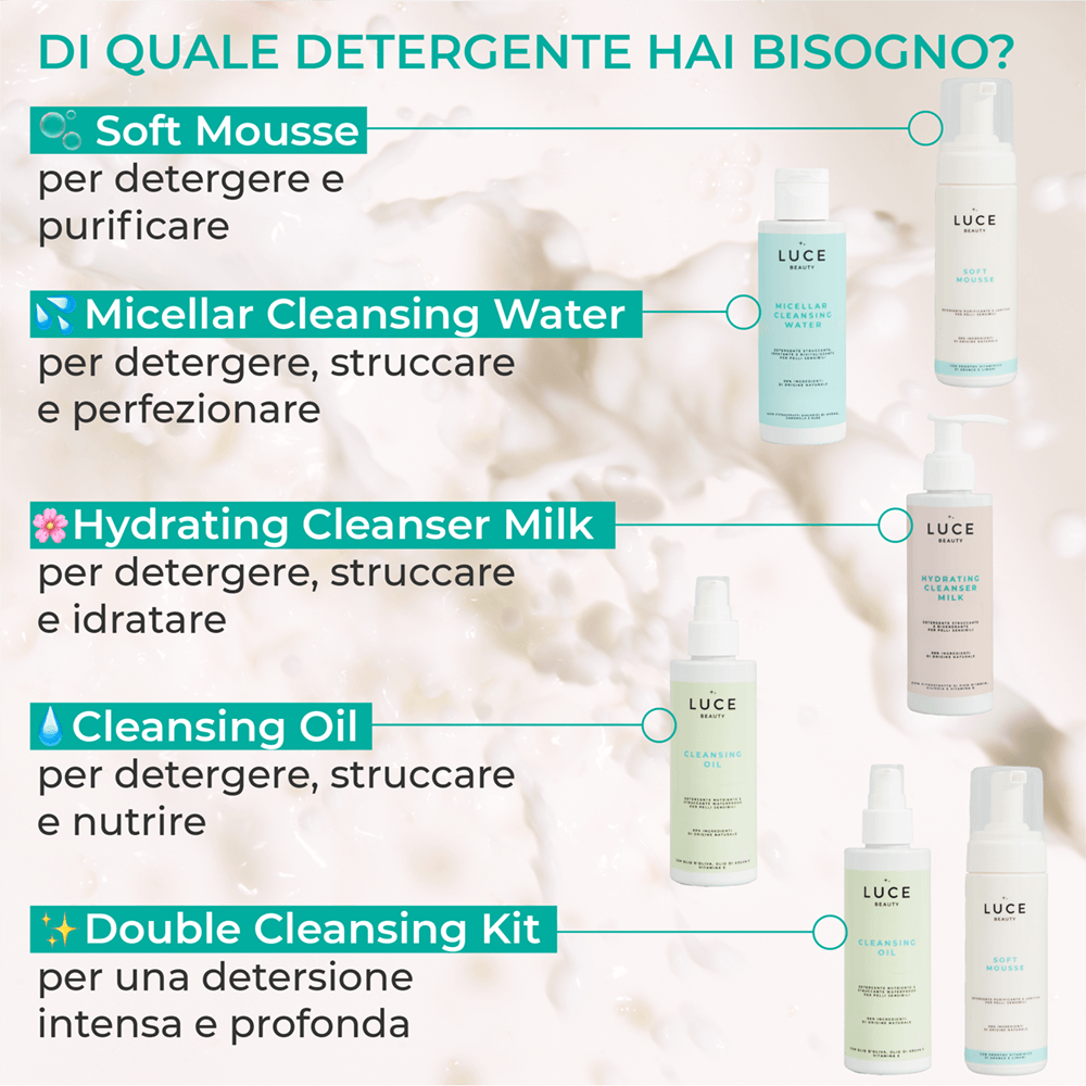 Detergenti a confronto - Hydrating Cleanser Milk - Luce Beauty By Alessia marcuzzi