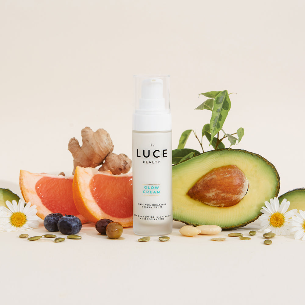 Glow Cream crema illuminante idratante ed elasticizzante_ingredienti_centella asiatica e bio peptide illuminante_Luce Beauty By Alessia Marcuzzi
