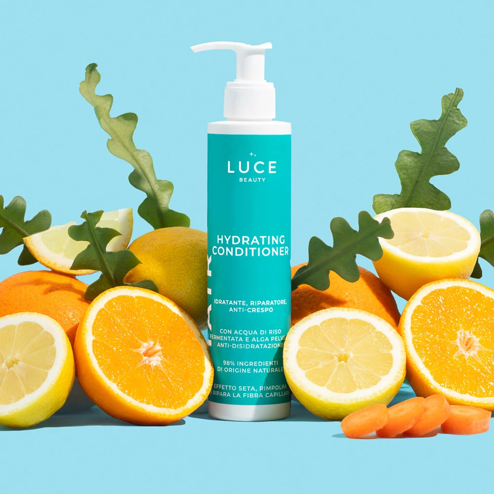 Balsamo idratante effetto seta, rimpolpante, riparatore della fibra capillare - Hydrating Conditioner Luce Beauty 