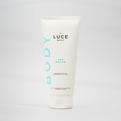 Crema corpo rassodante, idratante e anti age con alga rossa e burro di karitè - The Cream - Luce Beauty By Alessia Marcuzzi 