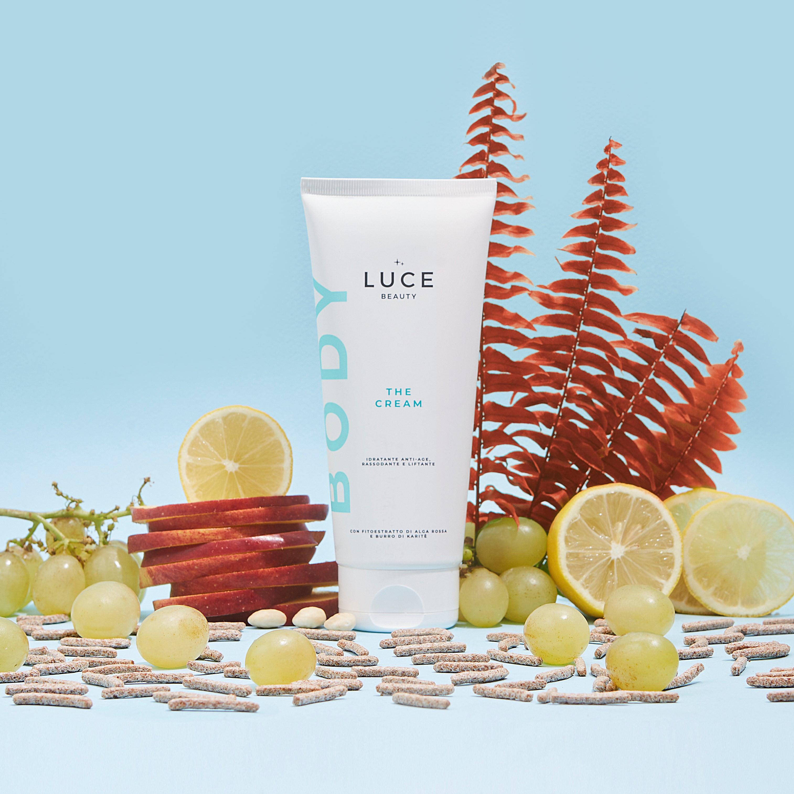 Crema corpo antiage, idratante, rassodante e liftante - The Cream - Ingredienti - Luce Beauty By Alessia Marcuzzi