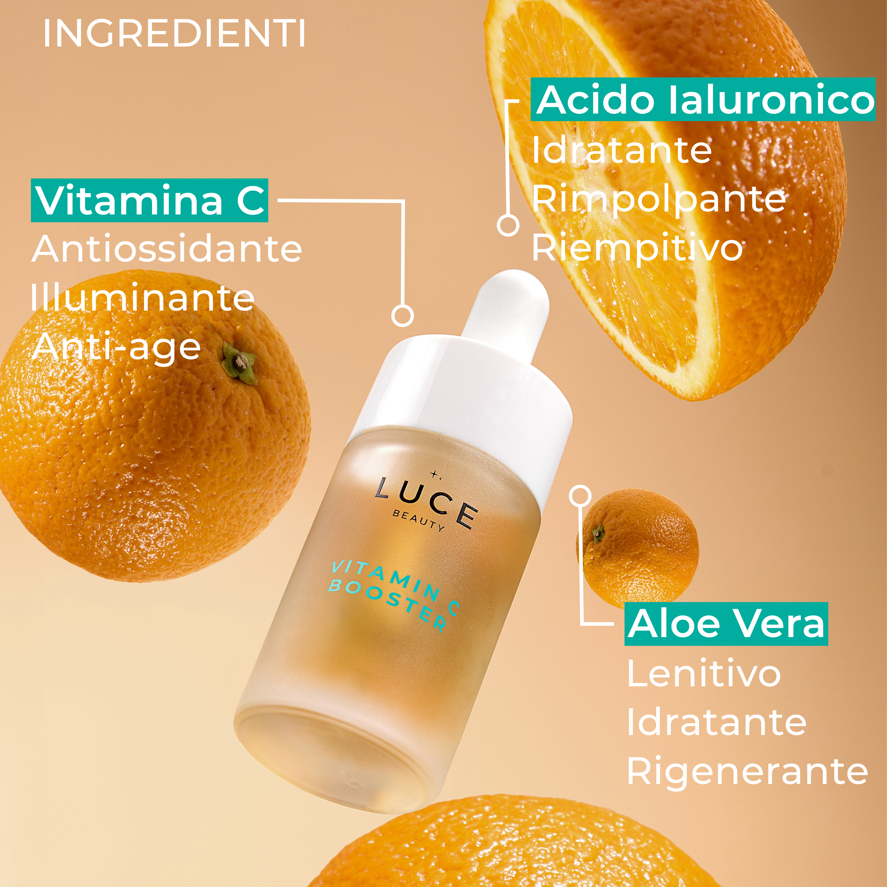 Vitamin C Booster_Ingredienti siero booster vitamina c _Luce Beauty By Alessia Marcuzzi