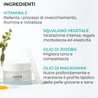 Ingredienti crema antiossidante, antiage e con vitamina C - L'absolute rich cream contiene Squalano vegetale, olio di jojoba e di macadamia - Luce Beauty By alessia Marcuzzi