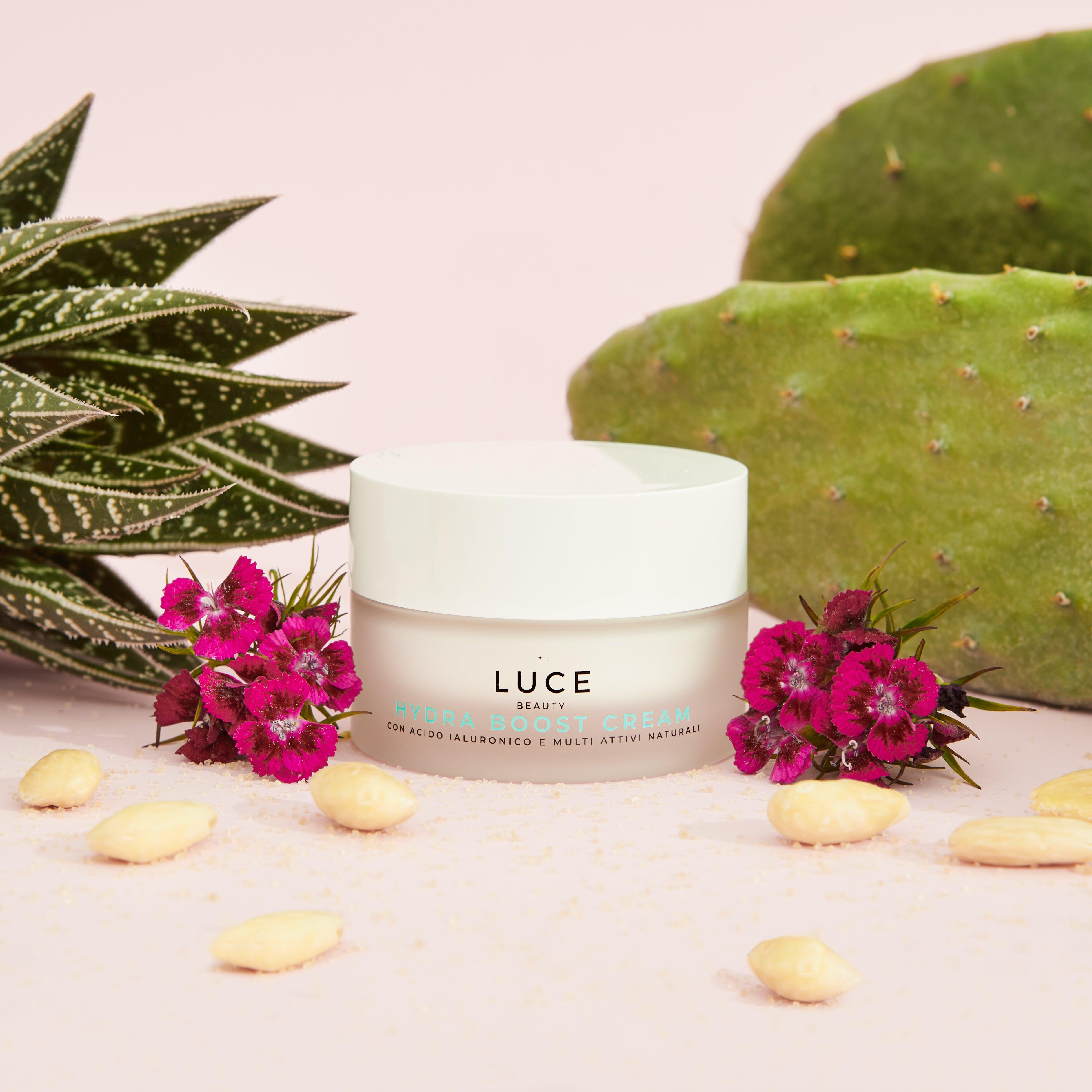 Hydra boost Cream - ingredienti - Crema idratante preventiva - Luce Beauty By Alessia Marcuzzi