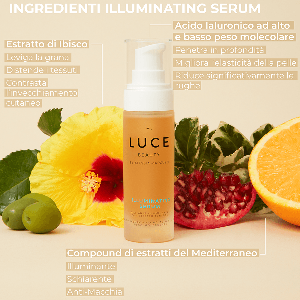 Illuminating Serum - Ingredienti - Luce Beauty by Alessia Marcuzzi