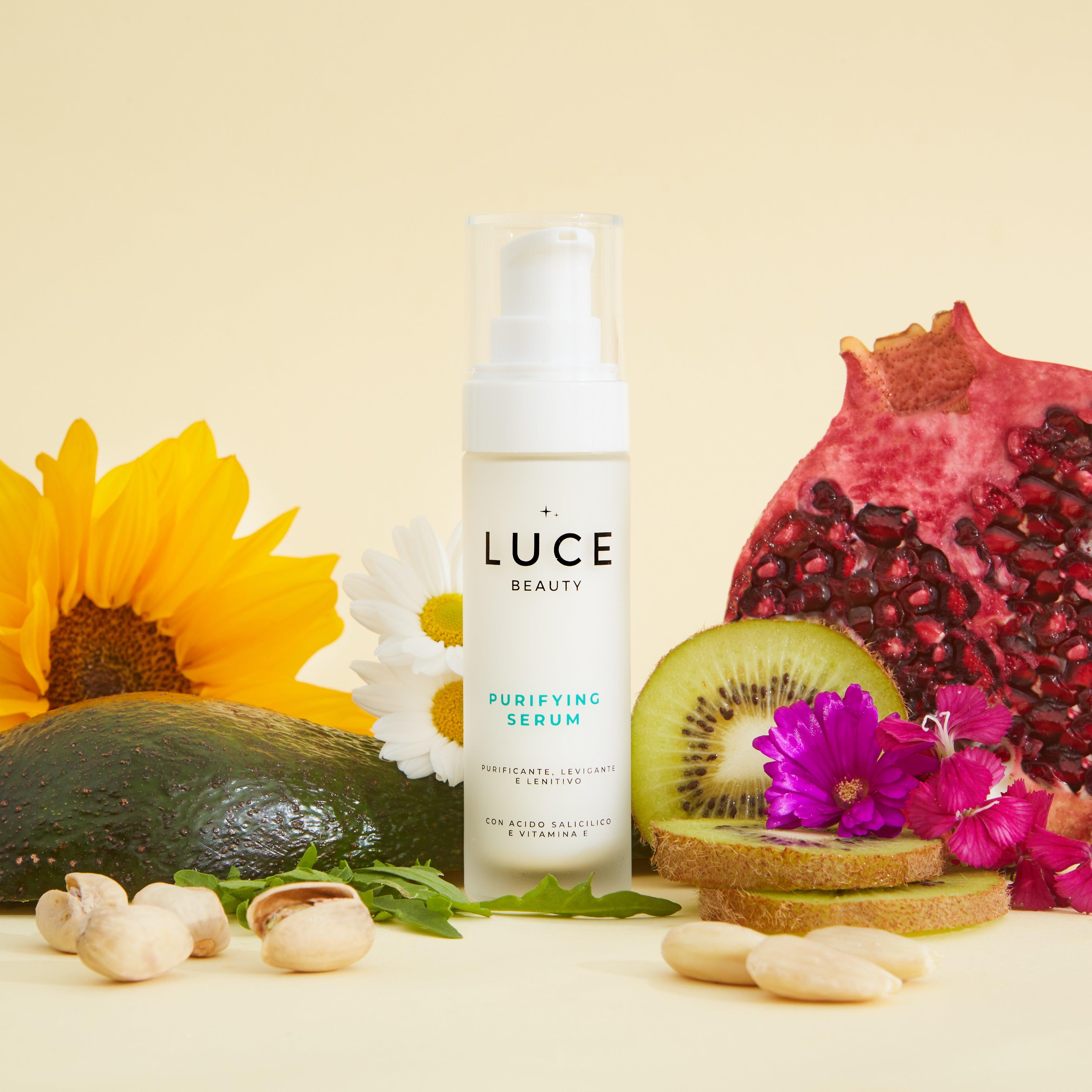 Purifying Serum - Siero Anti impurità ed anti imperfezioni - Pelli impure - Ingredienti - Luce Beauty By Alessia Marcuzzi