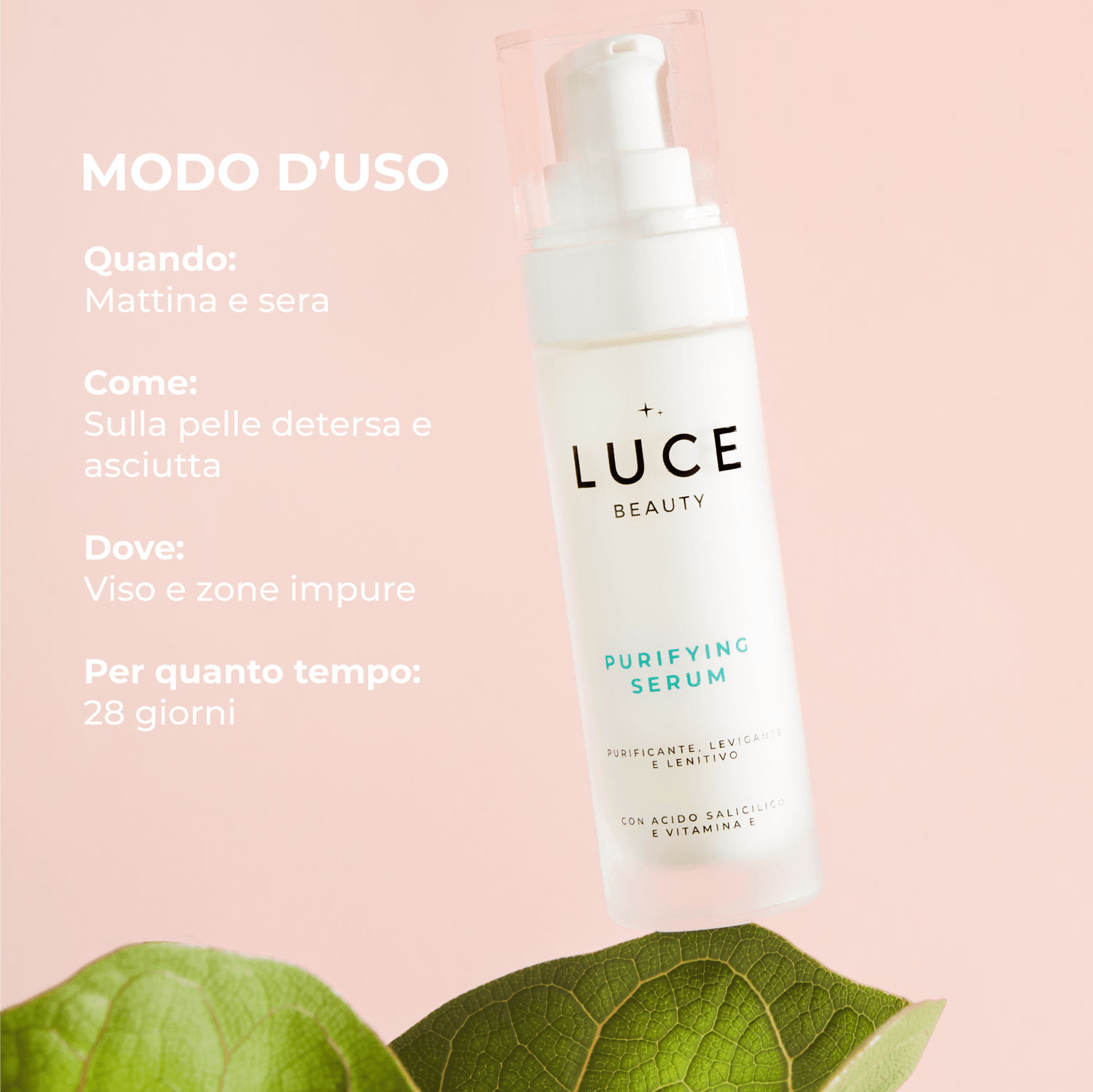 Purifying Serum - Siero Anti impurità ed anti imperfezioni - Pelli impure - modo d&