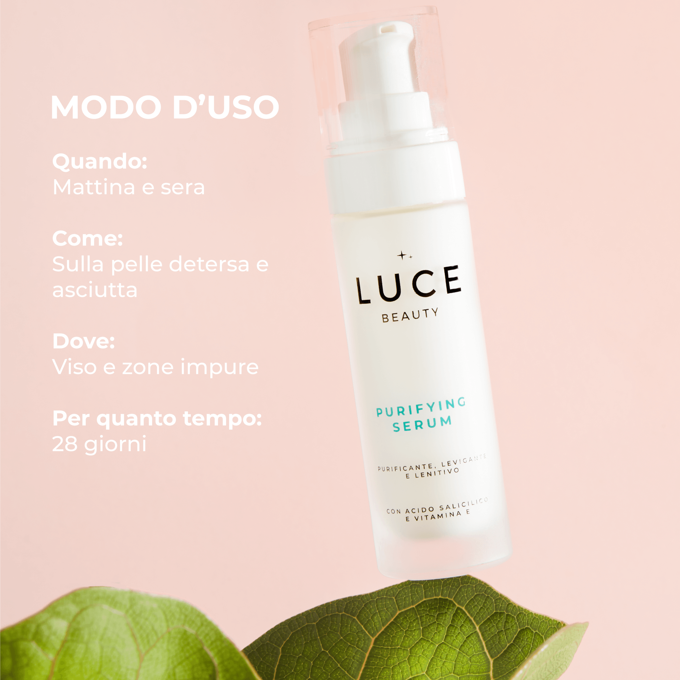 Purifying Serum - Siero Anti impurità ed anti imperfezioni - Pelli impure - modo d&
