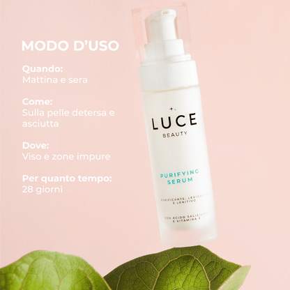 Purifying Serum - Siero Anti impurità ed anti imperfezioni - Pelli impure - modo d&