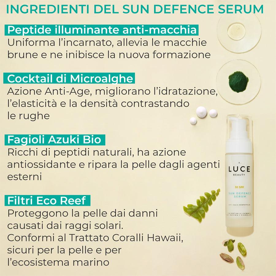 Sun Defence Serum SPF 30 - Protezione solare antimacchia - Luce Beauty